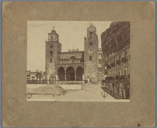 View of the cathedral in Cefalù