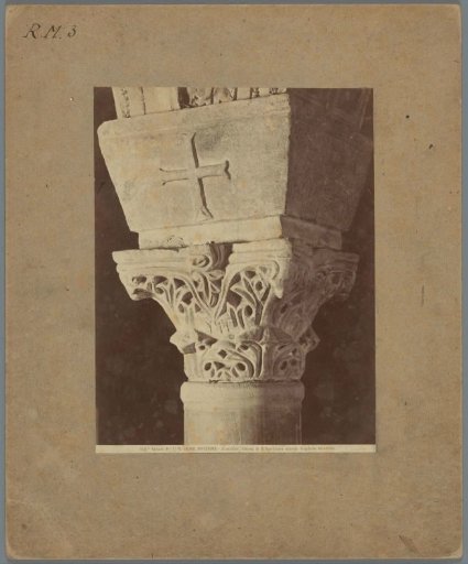 Capital of a column in the Basilica of Sant'Apollinare Nuovo in Ravenna