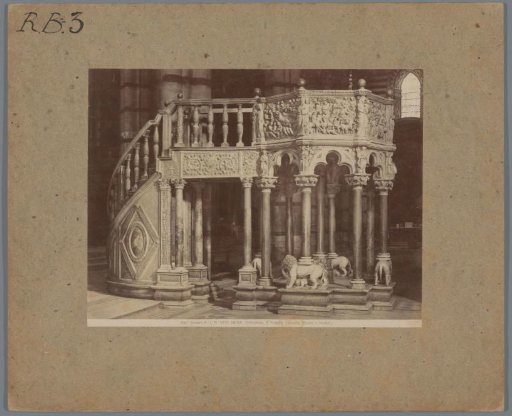 Pulpit in the Cathedral of Siena by Nicola Pisano