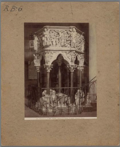 Pulpit of the Church of Saint Andrew in Pistoia by Giovanni Pisano