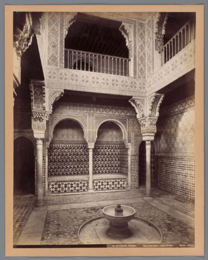 Interior of a Hall of the Alhambra at Granada
