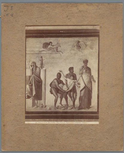 Wall painting in the Museo Nazionale in Naples, depicting the sacrifice of Iphigenia
