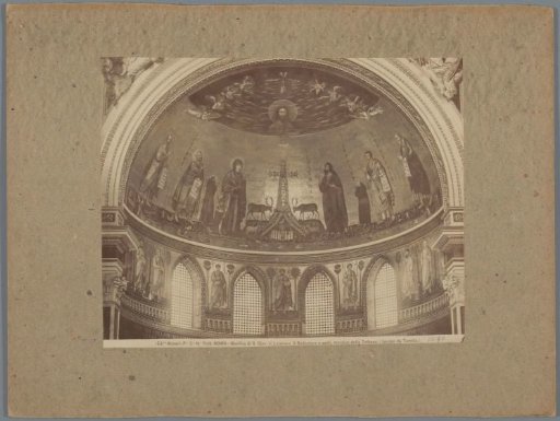 Mosaic in the Lateran Baptistery in Rome, depicting Christ and saints