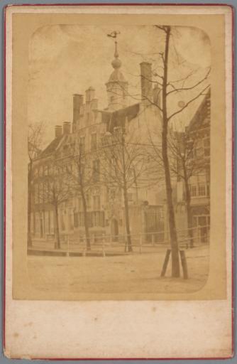 View of the Oude Delft with the Gemeenlandshuis in Delft