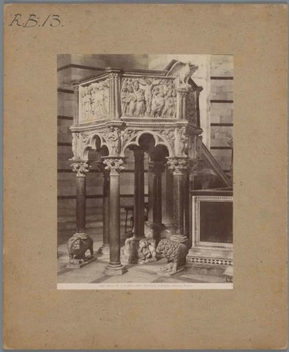 Pulpit in the Baptistery in Pisa