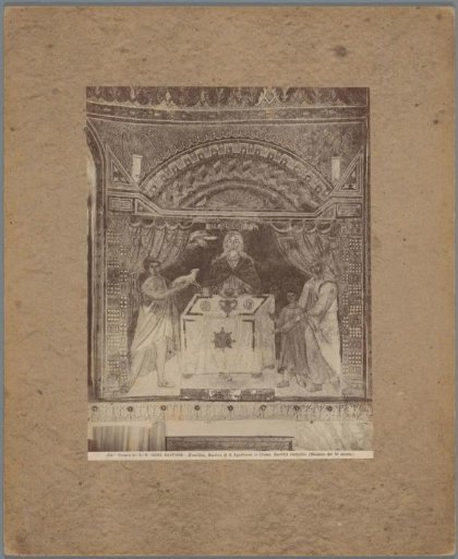 Mosaic in the Basilica of Sant'Apollinare in Classe in Ravenna, depicting the sacrifice of a lamb
