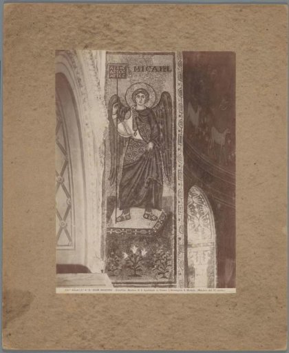 Mosaic in the Basilica of Sant'Apollinare in Classe in Ravenna, depicting the Archangel Michael