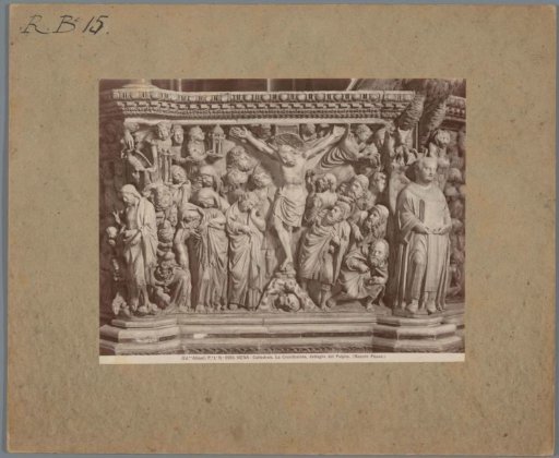 Relief on the pulpit of the Duomo in Siena, depicting the Crucifixion of Christ