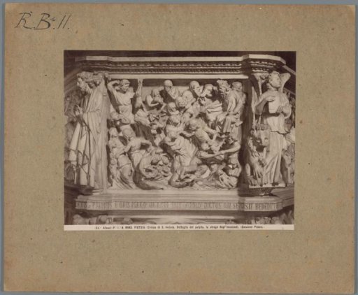 Relief on the pulpit of the Church of St. Andrew in Pistoia, depicting the Massacre of the Innocents of Bethlehem