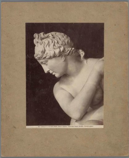 Part of a sculpture of Venus in the Vatican Museums in Vatican City