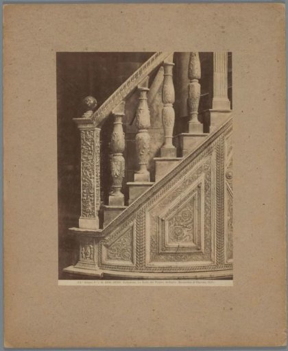 Stairs of the pulpit in the Duomo in Siena