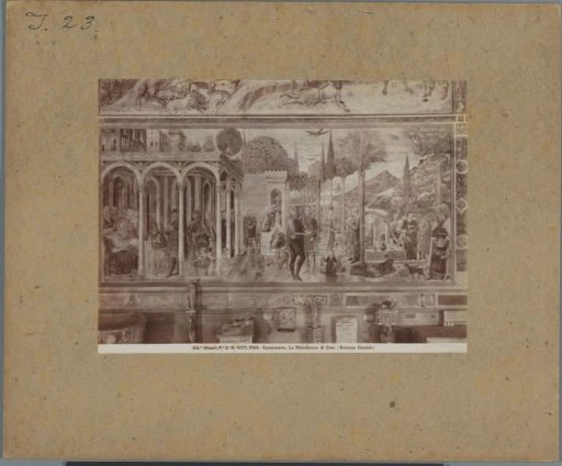 Painting in the Campo Santo in Pisa, depicting the curse of Cham