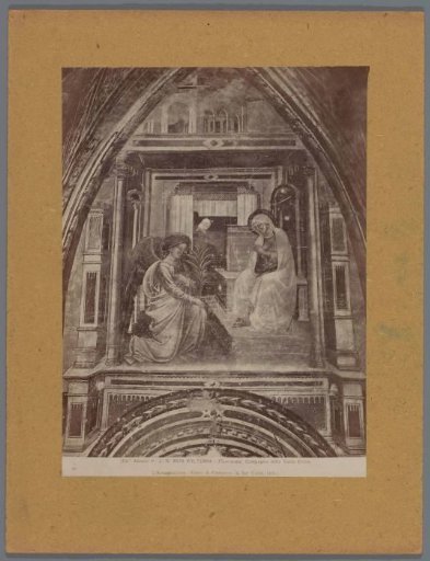 Painting by Cenni di Francesco in the Cappella della Croce di Giorno in Volterra, depicting the Annunciation
