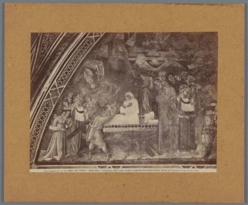 Painting by Cenni di Francesco in the Cappella della Croce di Giorno in Volterra, depicting the Legend of the Holy Cross