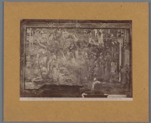 Painting by Cenni di Francesco in the Cappella della Croce di Giorno in Volterra, depicting the Legend of the Holy Cross