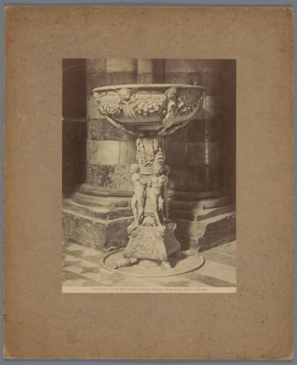 Basin for holy water by Antonio Federighi in the Cathedral of Siena