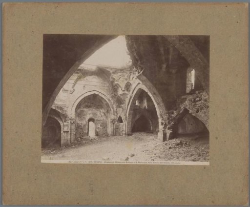 Interior of the ruins of the Chiesa di Santa Maria della Valle in Messina