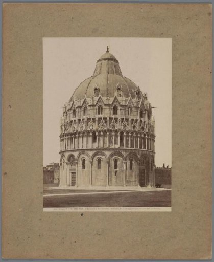 View of the Baptistery in Pisa