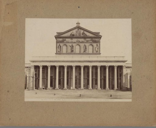 Façade of the Basilica of St. Paul Outside the Walls in Rome