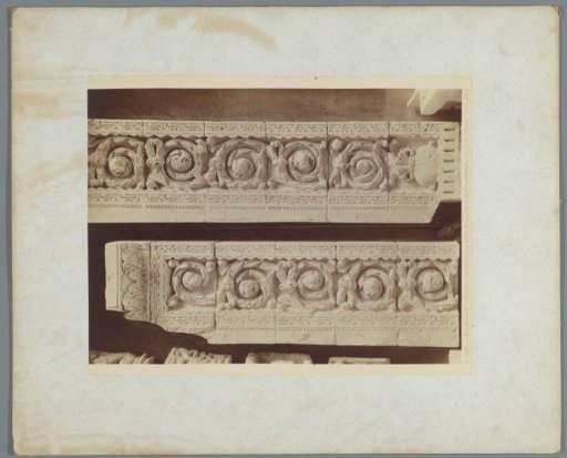 Casts of two pilasters with relief from the Collégiale Notre-Dame in Mantes-la-Jolie
