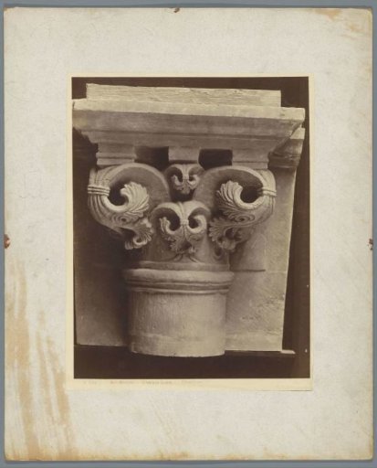 Cast of a capital from the Abbey of Charlieu