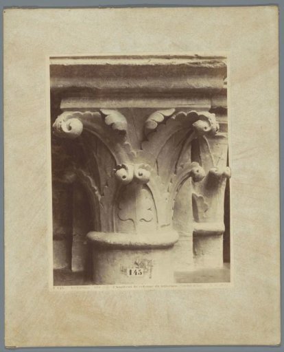 Cast of a capital from the Cathedral of Laon