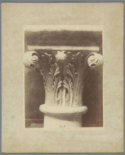Cast of a capital from the Cathedral of Laon