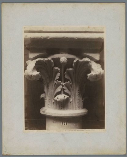 Cast of a capital from the Cathedral of Laon