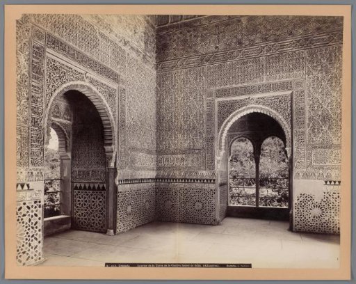 Interior of a Hall of the Alhambra at Granada