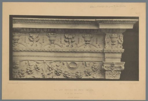 Relief with garlands and vases from the Carthusian monastery in Pavia