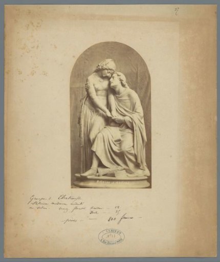 Sculpture of Héloïse and Abelard
