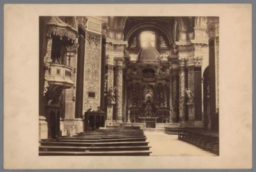 Interior of a Church (presumably) in Rome