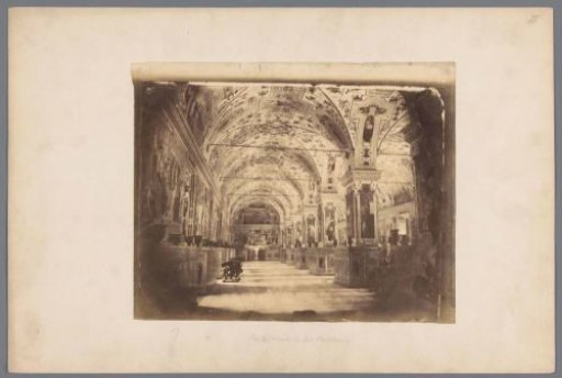 Interior of the Sistine Hall in the Vatican Library in Vatican City