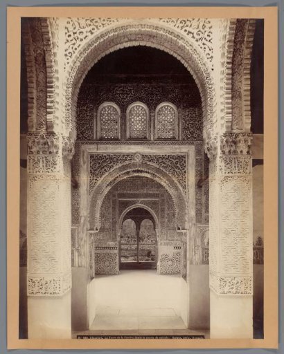Interior of a Hall of the Alhambra at Granada