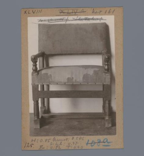 Armchair from the prison of Johan van Oldenbarnevelt