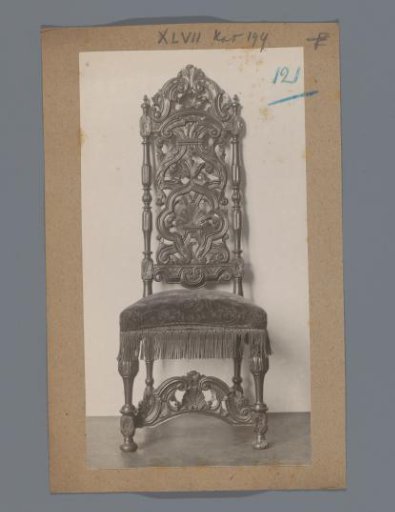 Chair decorated with organic motifs (probably) in the Rijksmuseum, Amsterdam