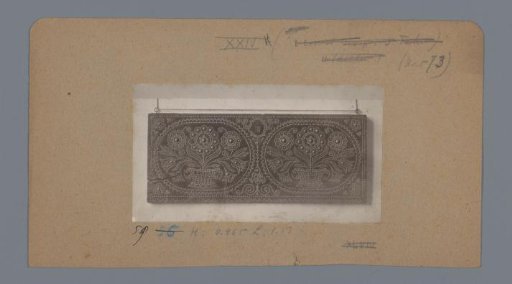 Panel with floral decoration (probably) in the Rijksmuseum, Amsterdam
