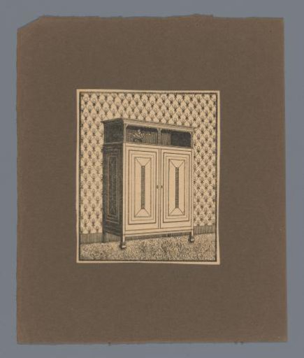 Cabinet for Ornamented Wallpaper