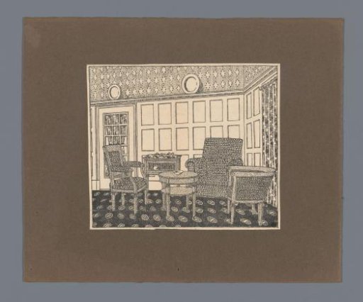 Sitting Room with Three Chairs around a Round Table