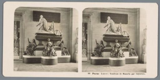 Tomb of Cardinal Mazarin in the Musée du Louvre in Paris