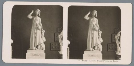 Sculpture by François Rude in the Musée du Louvre, Paris, depicting Jeanne d'Arc