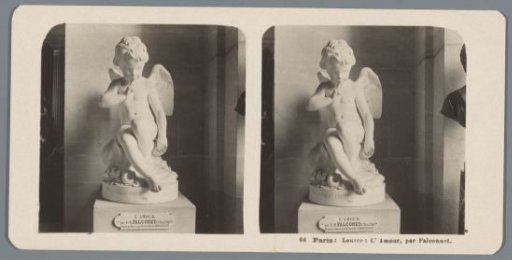 Sculpture by Étienne Maurice Falconet in the Musée du Louvre, Paris, depicting Amor
