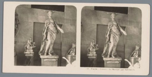 Sculpture by Étienne-Maurice Falconet in the Musée du Louvre in Paris, depicting Music