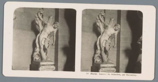 Sculpture by François Coudray in the Musée du Louvre in Paris, depicting the martyrdom of Saint Sebastian