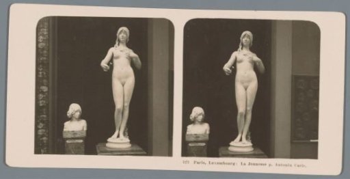 Sculpture by Antonin Carlès in the Musée du Luxembourg in Paris, depicting Youth