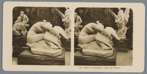 Sculpture by Paul Dubois in the Musée du Luxembourg in Paris, depicting Leda and the Swan