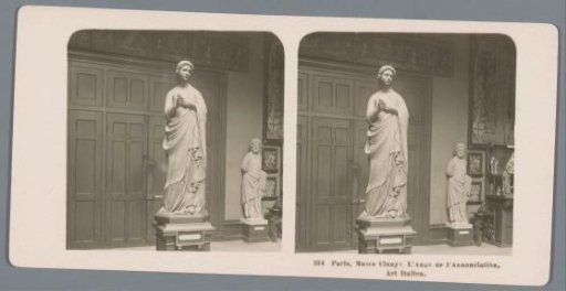 Sculpture in the Musée de Cluny in Paris, representing the Angel of the Annunciation