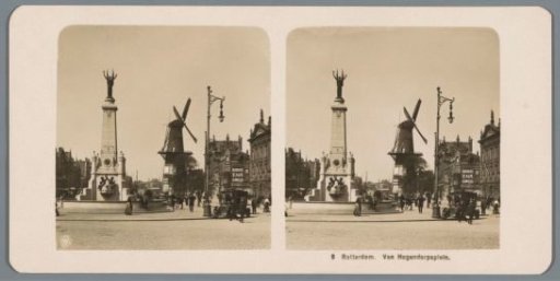 View of the Van Hogendorpplein in Rotterdam