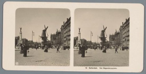 View of the Van Hogendorpplein in Rotterdam