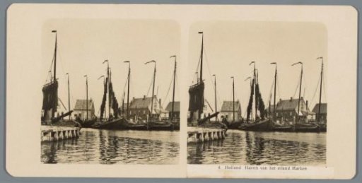 Boats in the harbour of Marken